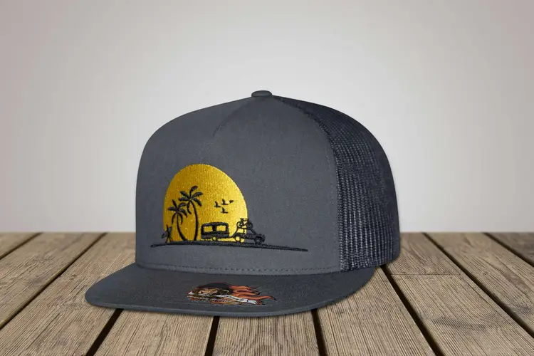 Auto mit Wohmobil Stick Caps